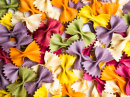 Colorful Farfalle Pasta