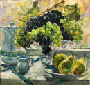 Still Life with Pears and Grapes