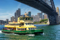 Sydney Ferry under the Harbor Bridge