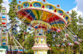 Swing Ride in an Amusement Park