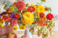 Autumn Flowers in a Vase