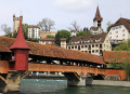 Wooden Mill Bridge, Lucerne, Switzerland