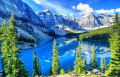 Wenkchemna Peaks and Moraine Lake, Banff, Canada