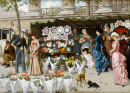 Flower Market at La Madeleine, Paris