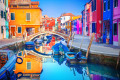 Colorful Houses in Burano, Venice