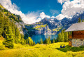 Oeschinensee Lake, Swiss Alps