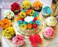 Spring Flower Cupcakes