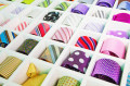 Shelf full of Silk Neckties