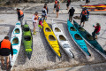 Kayakers in Cape Town, South Africa