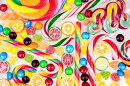 Colorful Lollipops and Candies