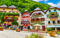 Market Square in Hallstatt, Austria