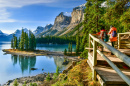 Spirit Island in Maligne Lake, Jasper NP