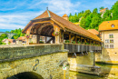 The Bern Bridge, Fribourg, Switzerland