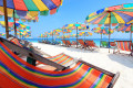 Beach Chairs and Umbrellas