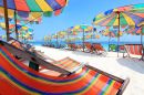 Beach Chairs and Umbrellas