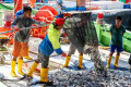 Fishermen in Kota Kinabalu, Malaysia