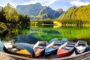 Mountain Lake in the Italian Alps