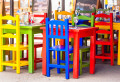 Chairs in a Street Cafe