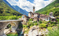 Lavertezzo Village, Swiss Alps