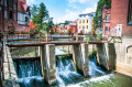 Mechanical Weir in Cottbus, Germany