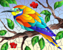 Stained Glass Bird