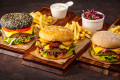 Assortment of Burgers