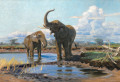 Elephants at a Waterhole