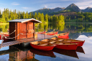 Mountain Lake Strbske Pleso, Slovakia