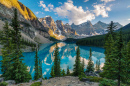 Moraine Lake Sunset, Banff NP, Canada