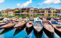 Busy River in Hoi An, Vietnam