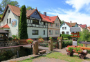 Half-Timbered Housed in a German Town