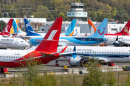 Boeing 737 Max-8 in Seattle, Washington