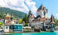 Oberhofen Castle, Lake Thun, Switzerland