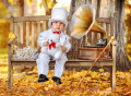 Boy on a Bench in the Park