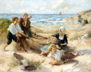 Children Playing on the Beach