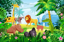 Cute Animals in the Jungle