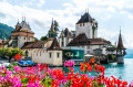 Oberhofen Castle, Lake Thun, Switzerland