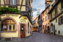 Village of Riquewihr in Alsace, France