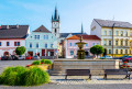 Republic Square in Tachov, Czech Republic