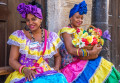 Women in Folk Costumes in Havana, Cuba