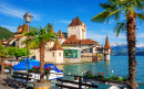 Oberhofen Castle, Lake Thun, Switzerland