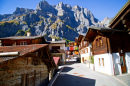 Leukerbad Village in Valais, Switzerland