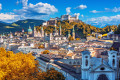 Salzburg Skyline with Festung Hohensalzburg, Austria