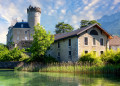 Medieval Castle on Annecy Lake, France