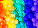 Rainbow Colored Balloons