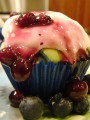 Blueberry Blue Curacao Cupcake