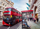 Double Decker in Piccadilly Circus, London