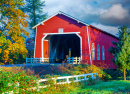 Shimanek Covered Bridge Near Scio, Oregon