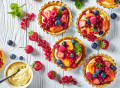 Fruits Tarts with Lemon Custard Cream