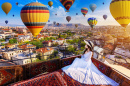 Hot Air Balloons over Cappadocia, Turkey